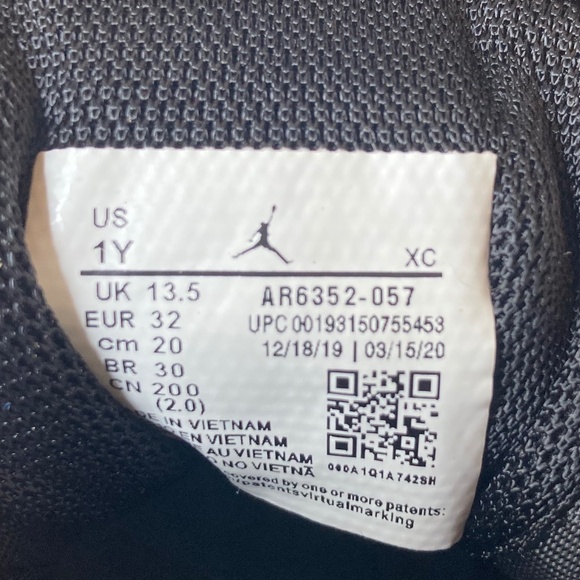 Nike Air Jordan Youth sz 1 Shattered Backboard Orange/Black Hightops - Picture 11 of 11